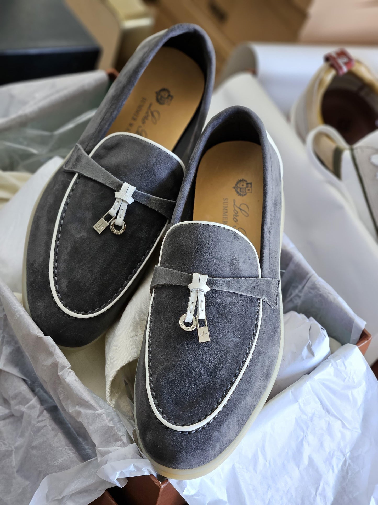 Loro piana loafers - grey