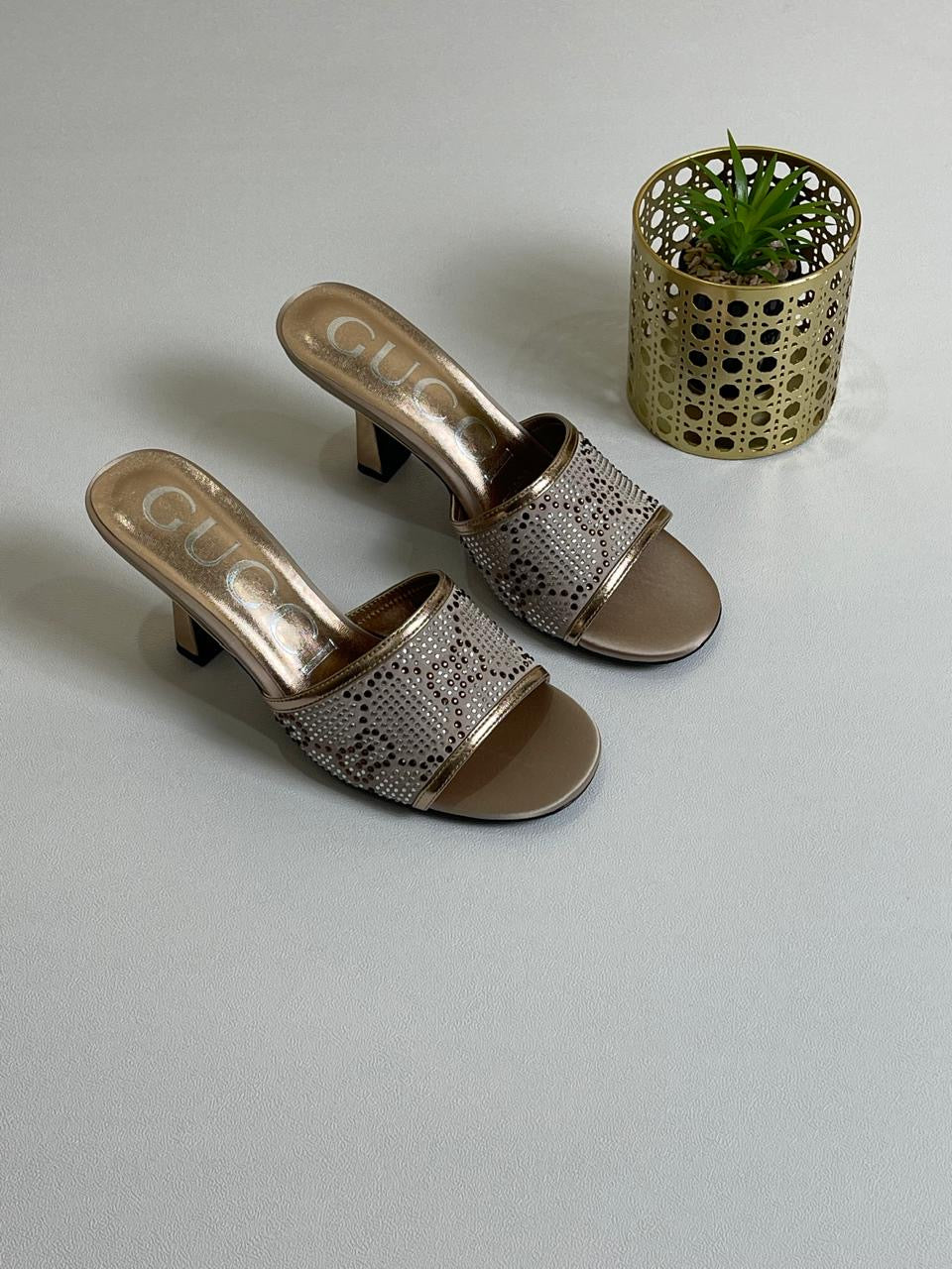 Gucci slippers - bronze