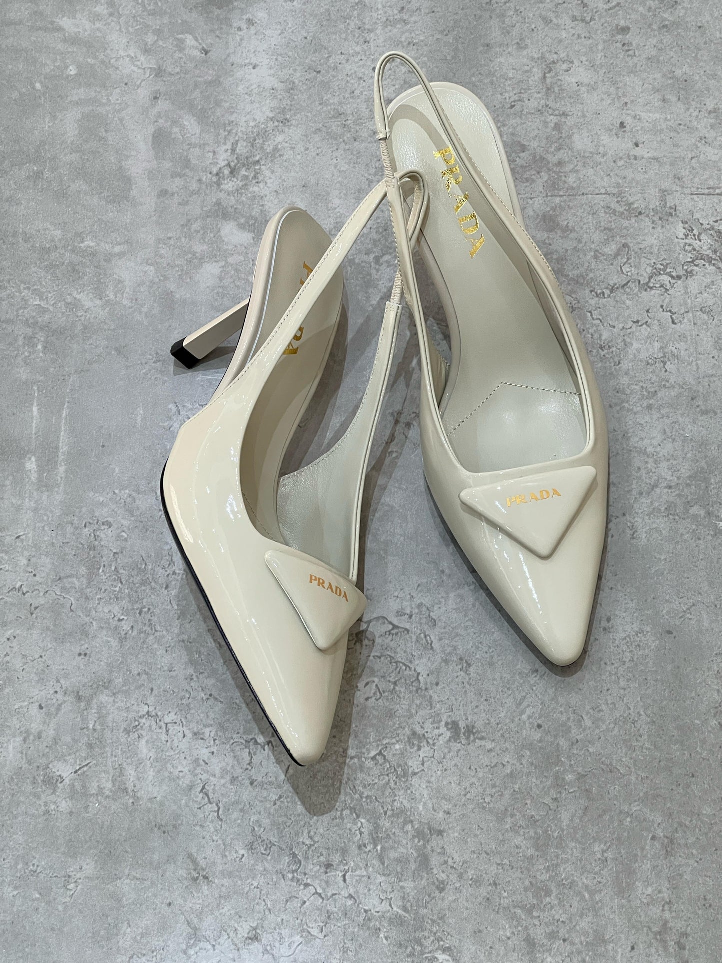 Prada heels - white ivory