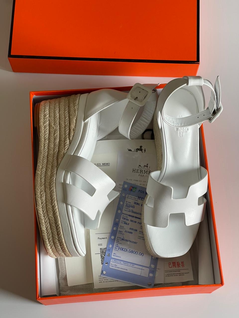 Hermes sandals heels- wedges