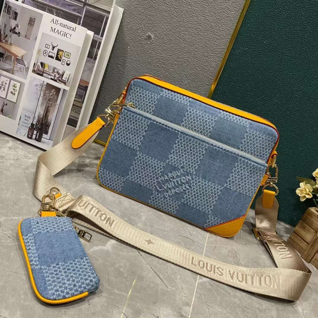 Lv bag blue denim