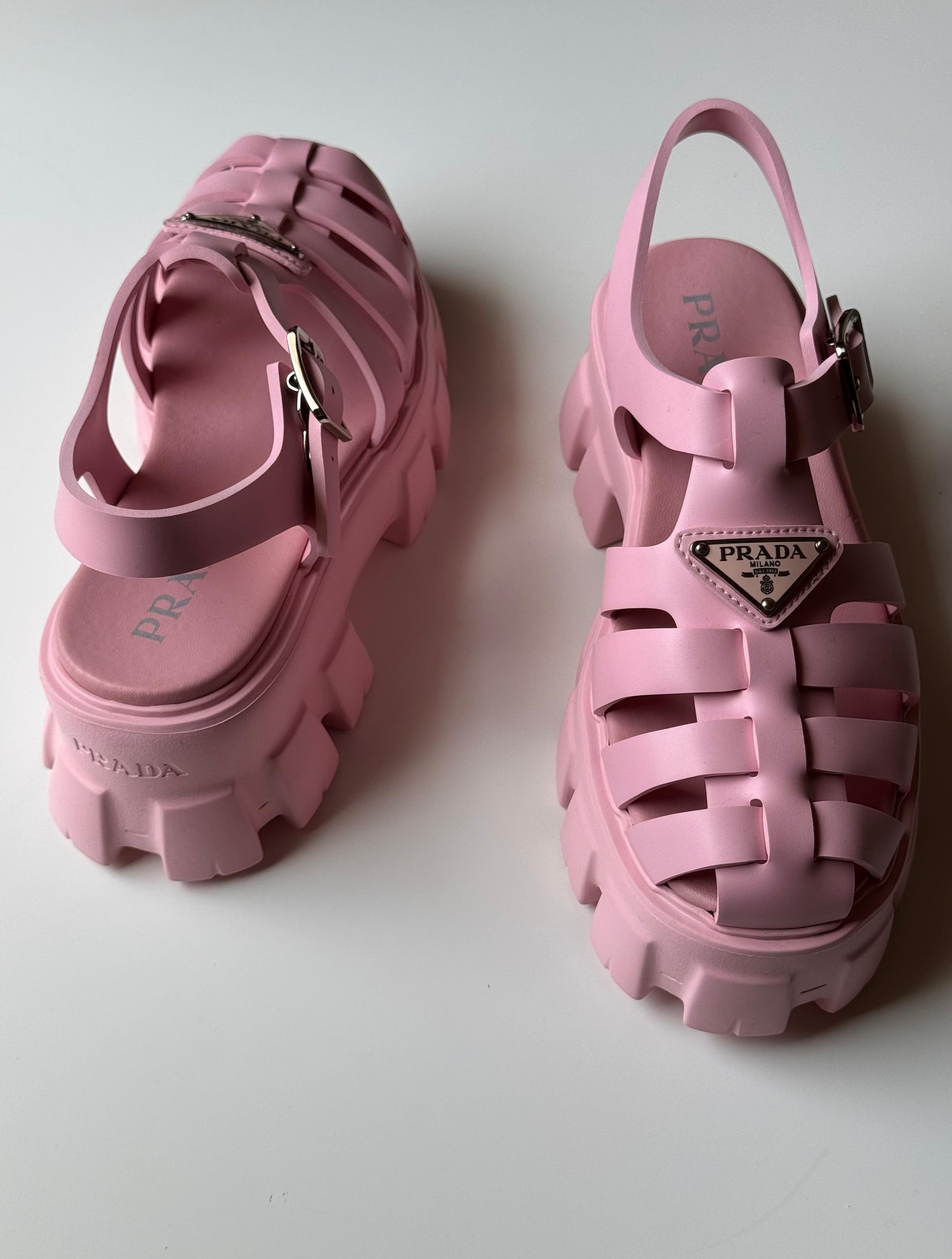 Prada sandals.