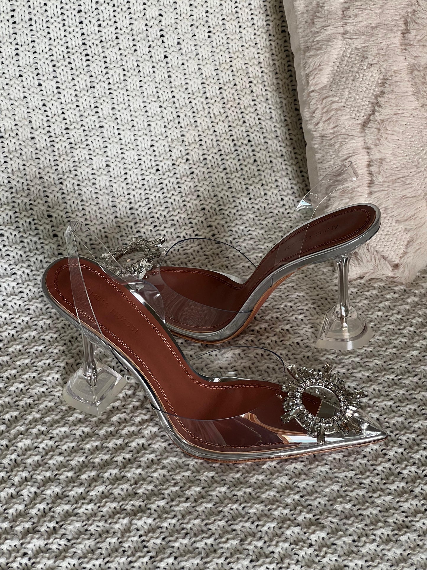 Amina muadi heels - transparent