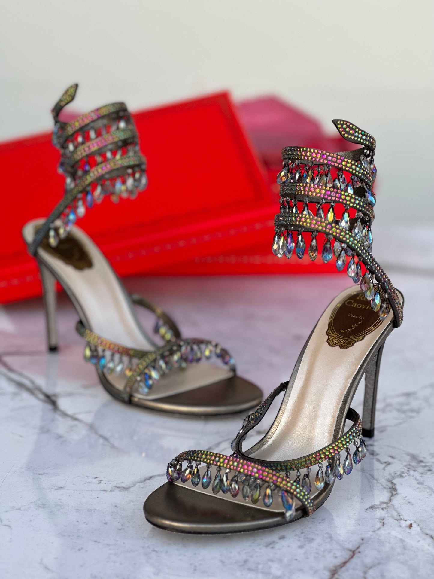 Rene caovilla sandals heels