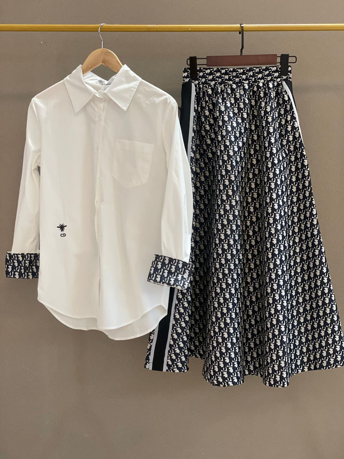 Dior clothes set - skirt & shirt