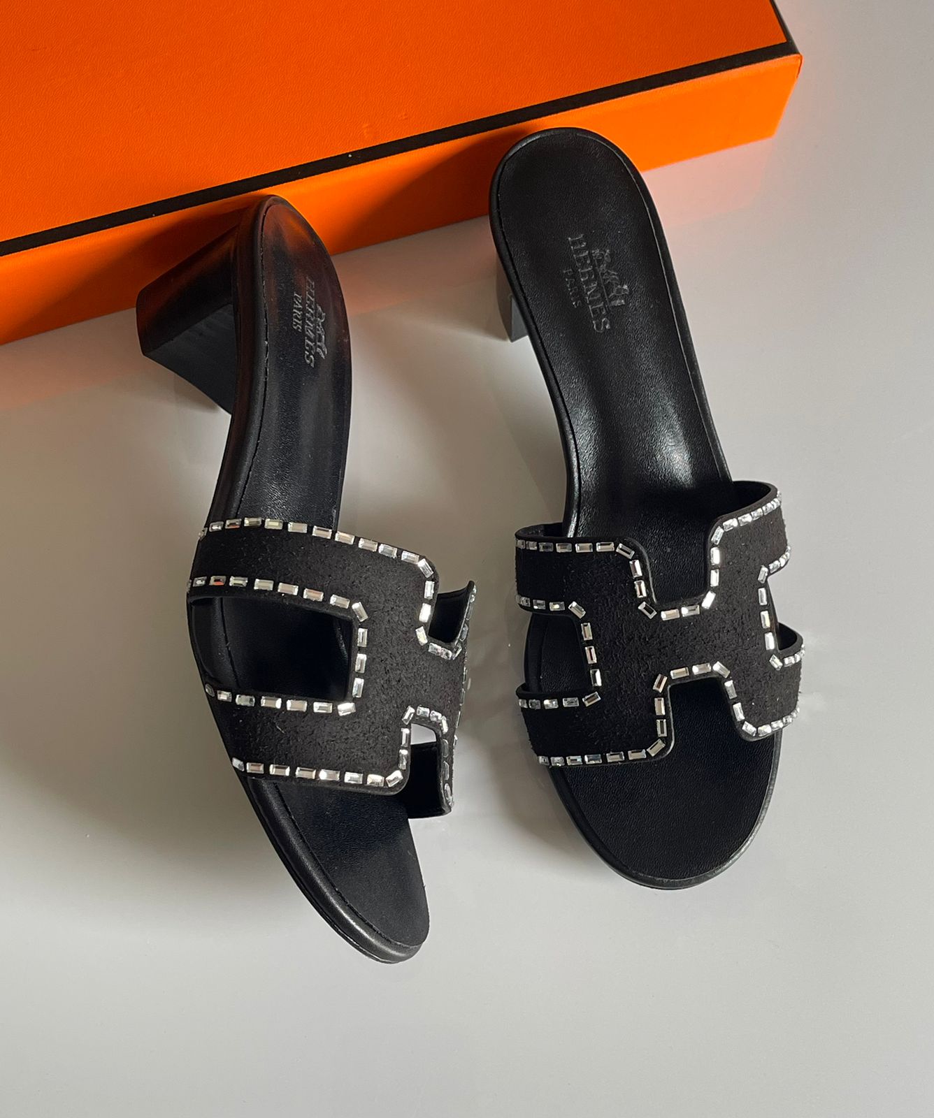 Hermes slippers and sandals heels