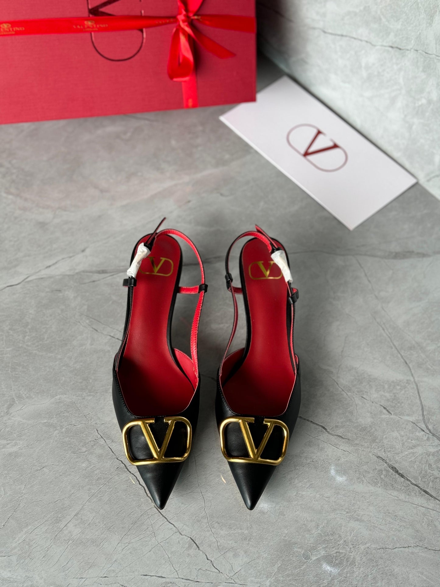 Valentino heels black