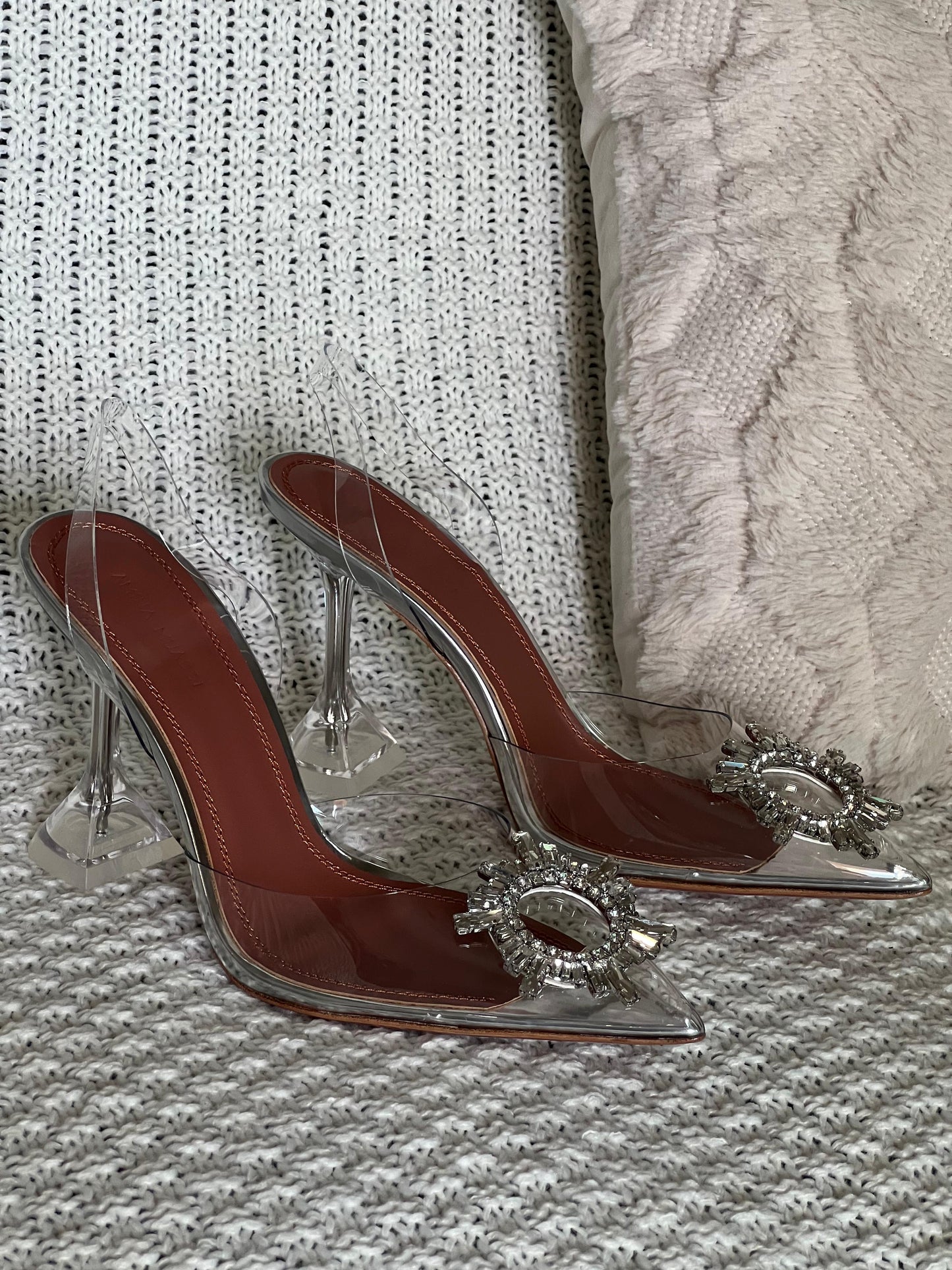 Amina muadi heels - transparent