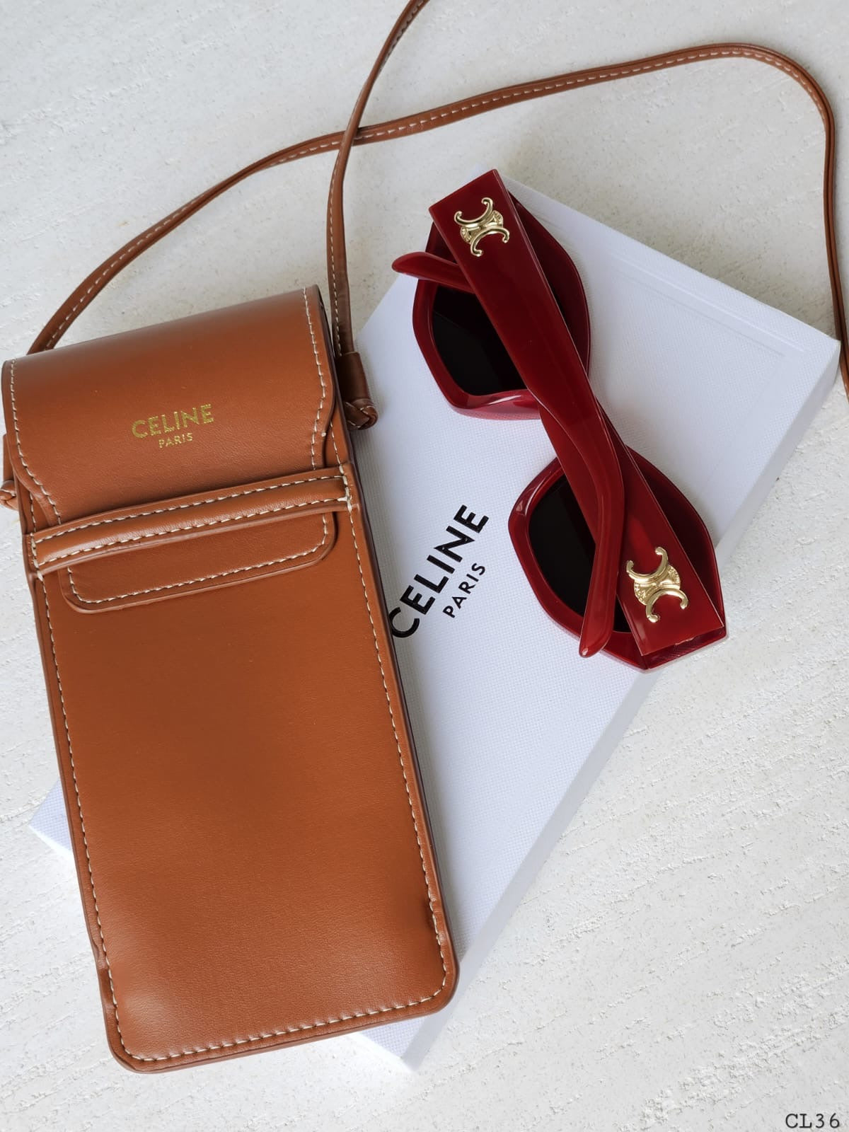 Celine sunglasses red