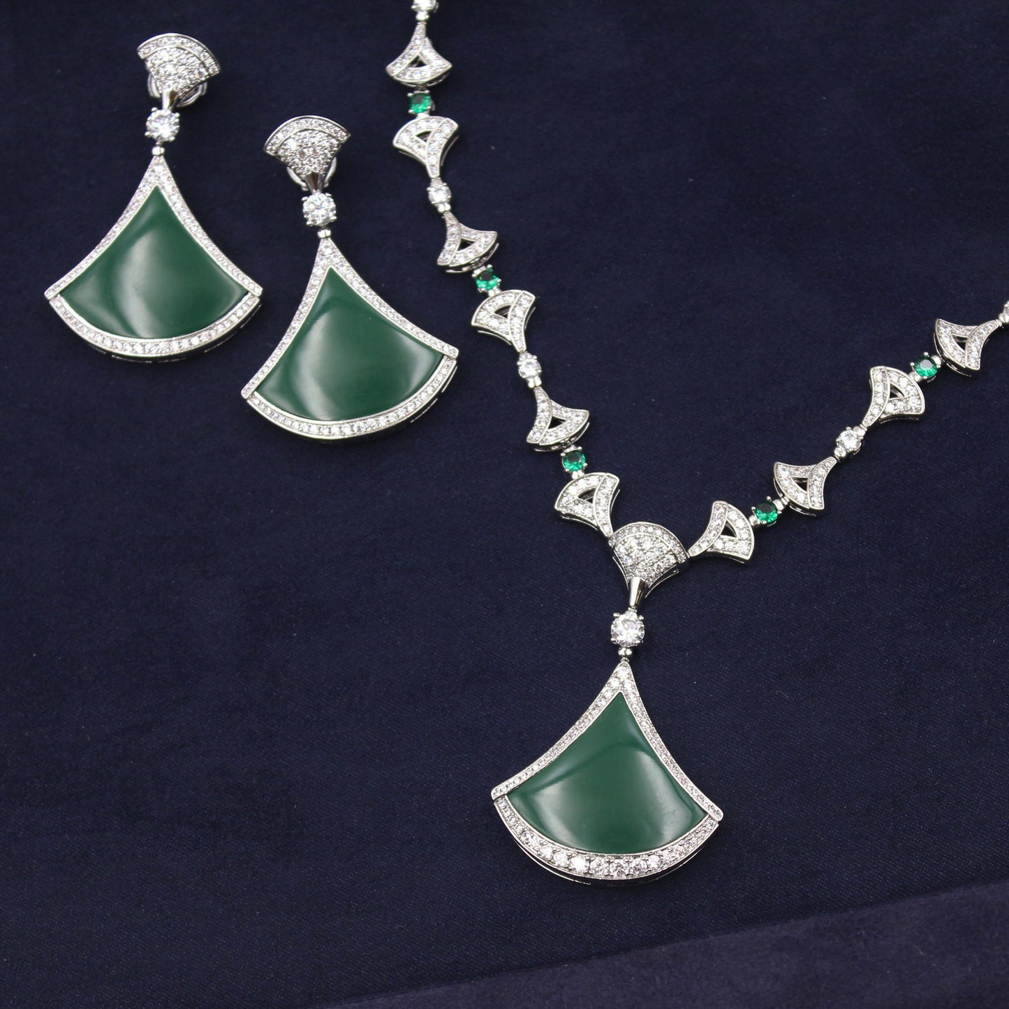 Bvlgari jewelry set  - with real zircon stones