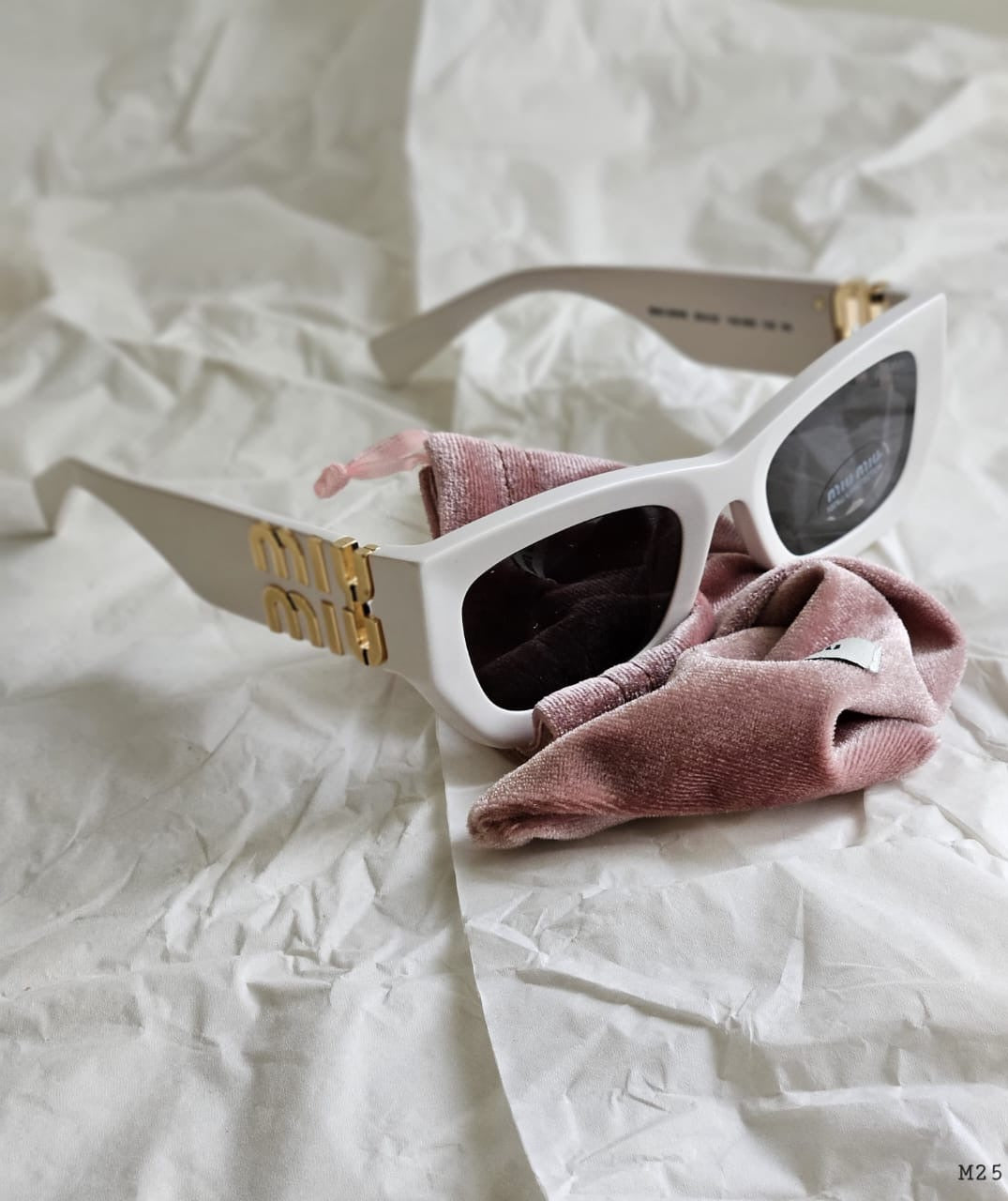 Miu miu sunglasses white