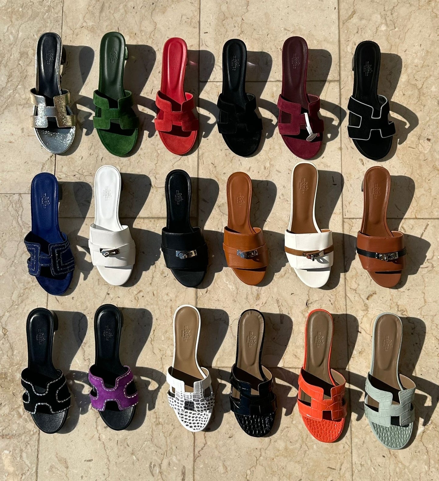 Hermes sandals heels collection