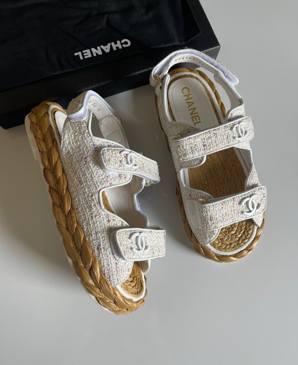 Chanel sandals.