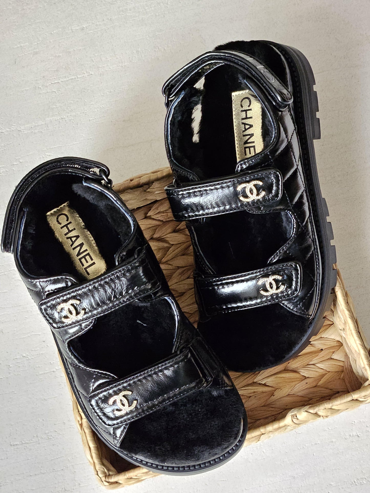 Chanel sandals.