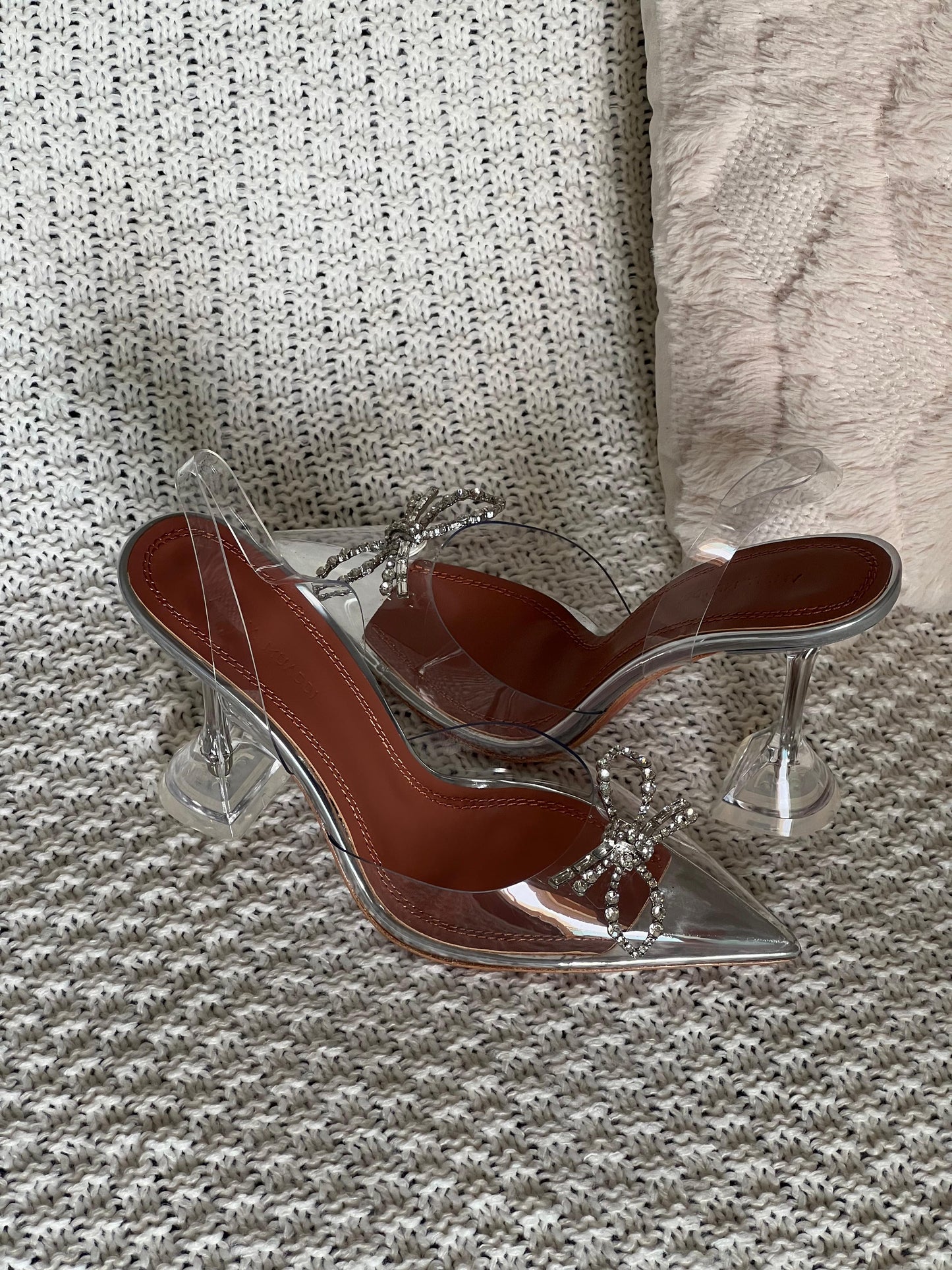 Amina muadi heels - transparent