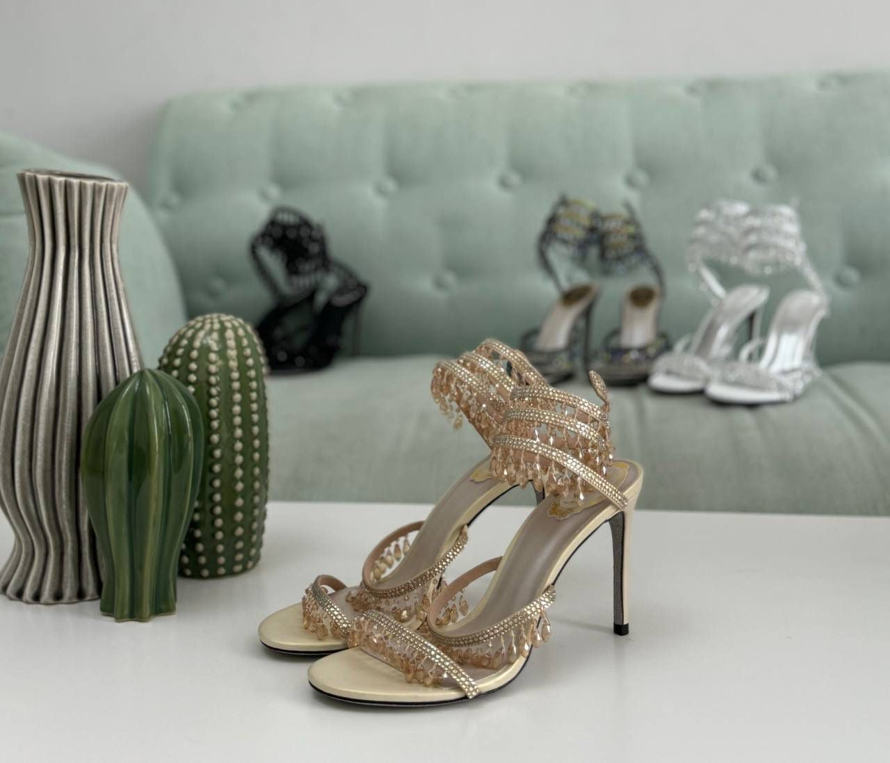 Rene caovilla sandals heels