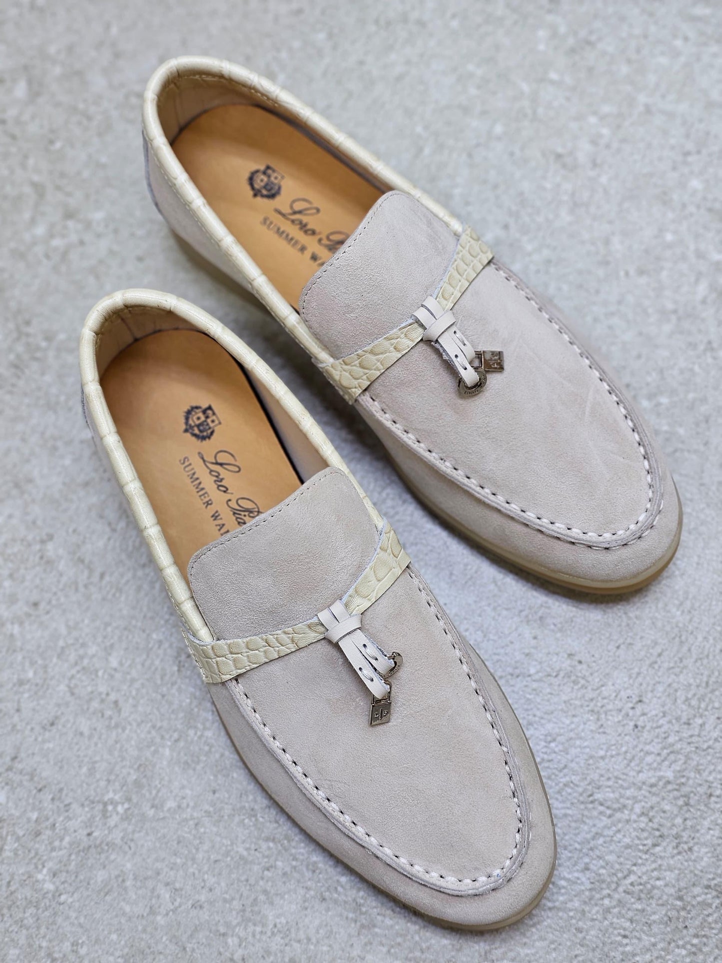 Loro piana loafers - crocodile