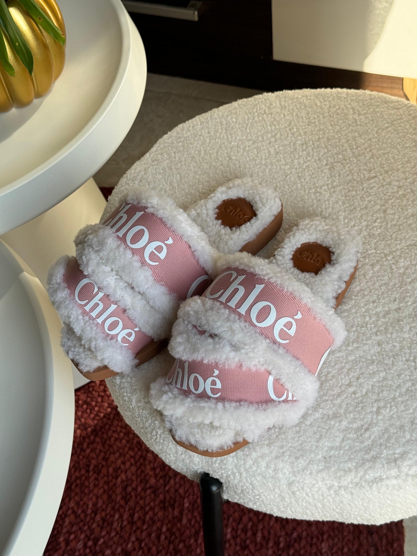 Chloe slippers with fur