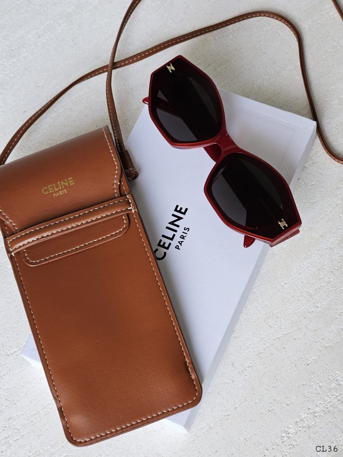 Celine sunglasses red