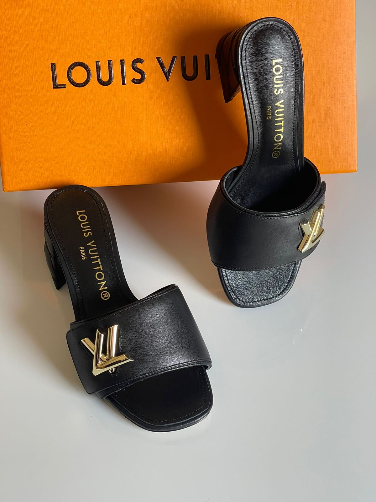 Lv sandals heels