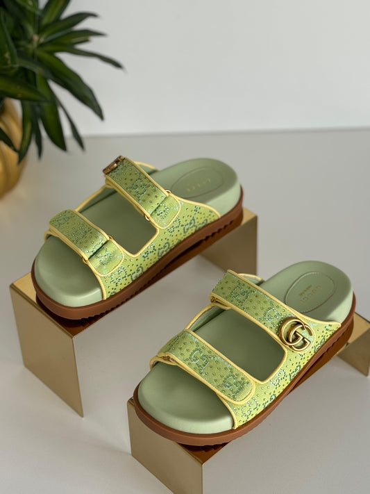 Gucci slippers - green