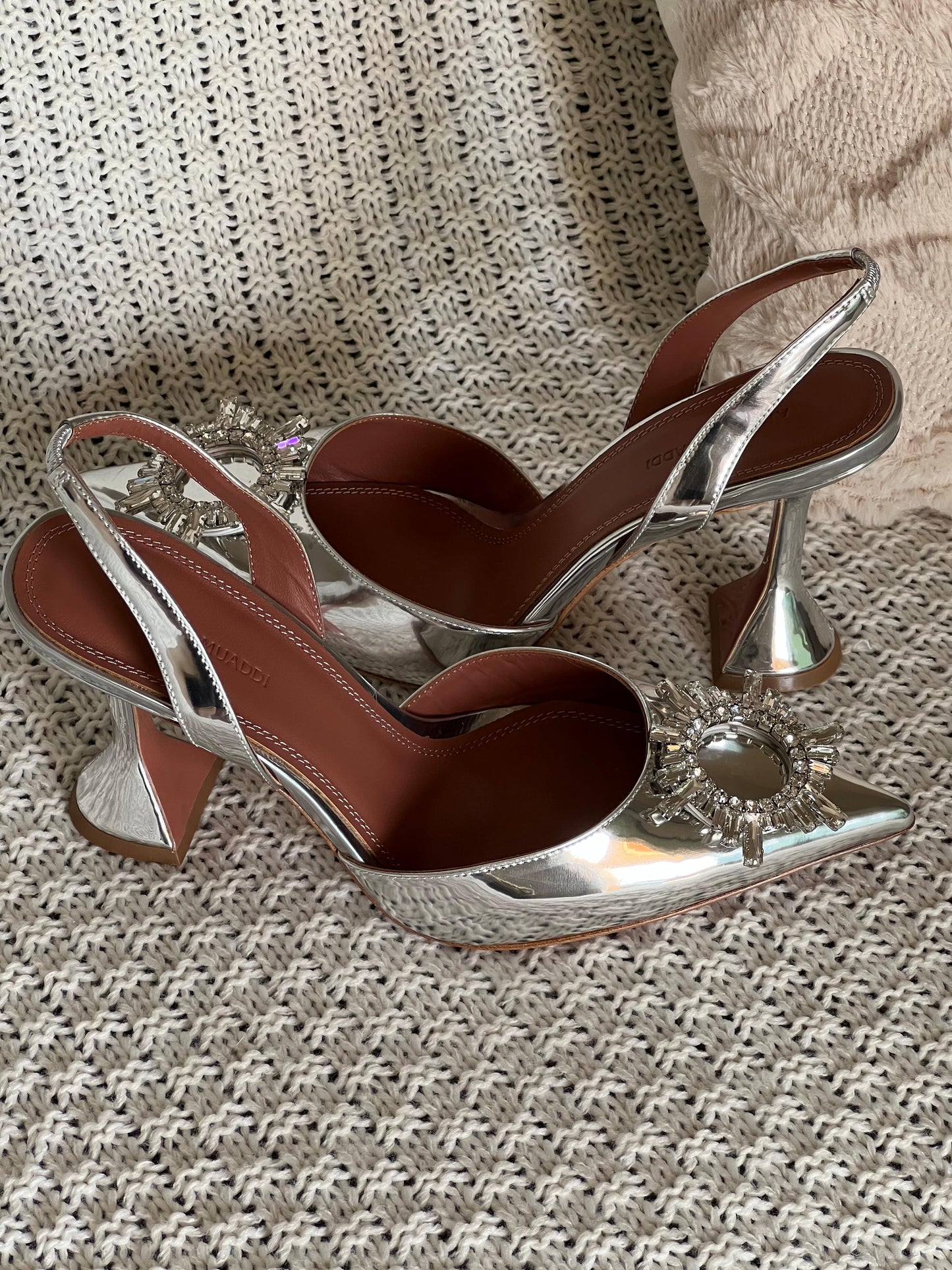 Amina muadi heels - silver