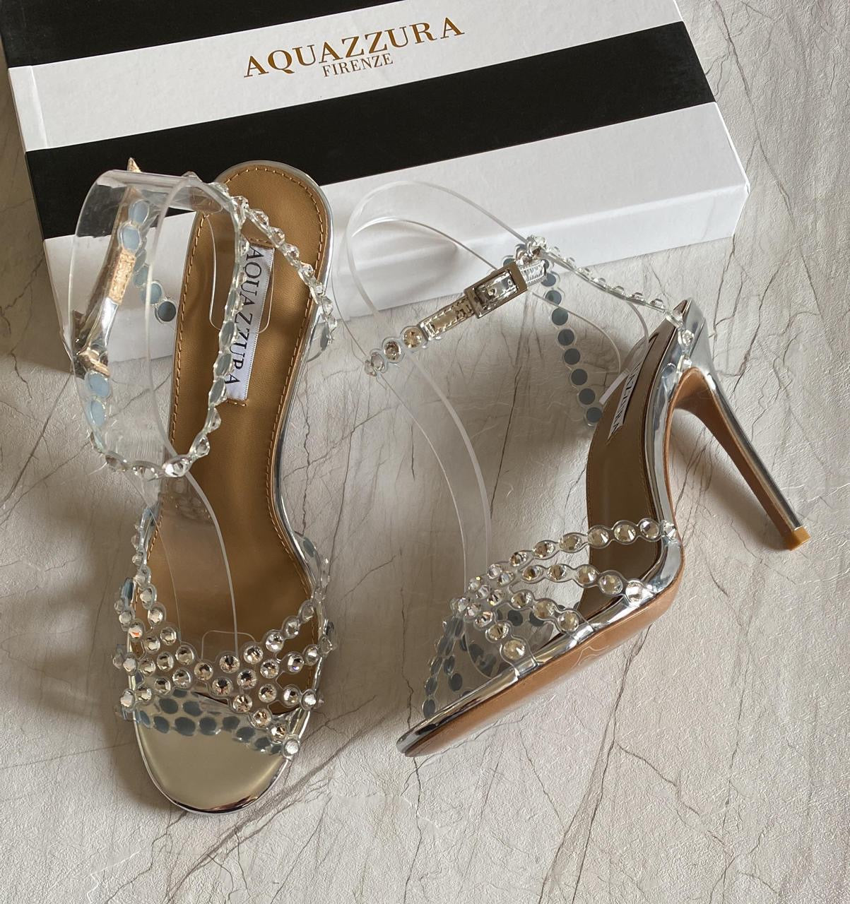 Aquazurra sandals heels