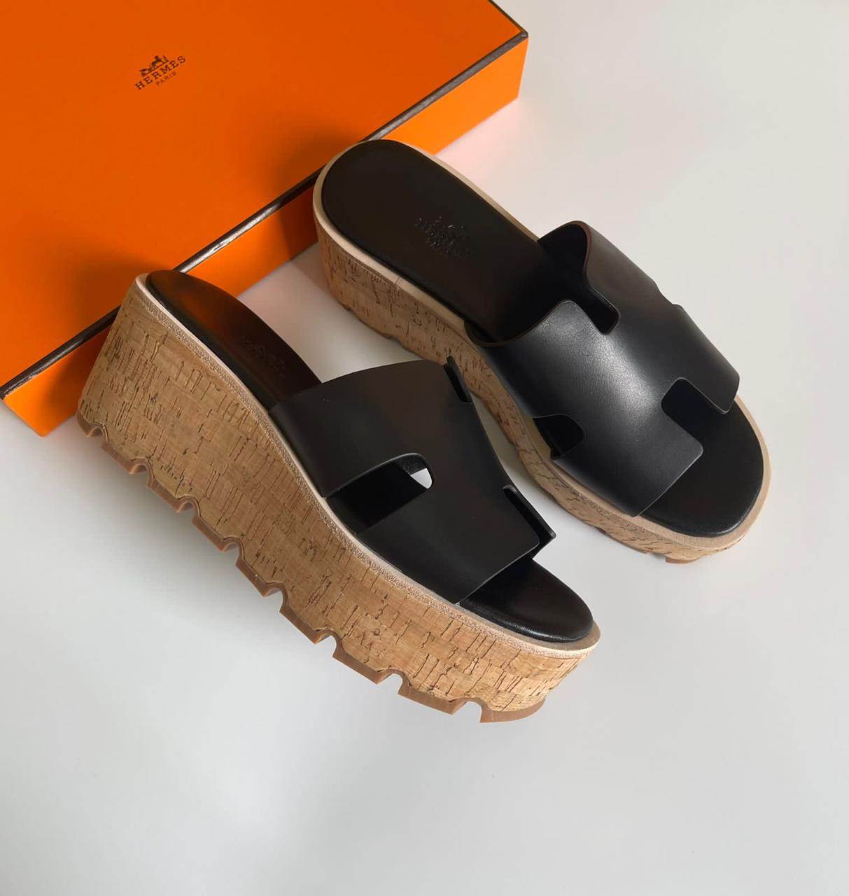 Hermes slippers- wedges