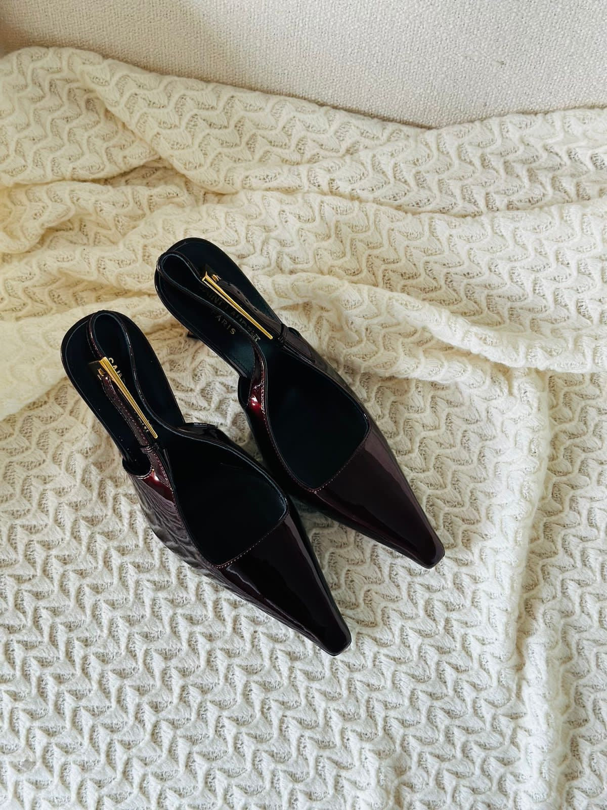 Ysl heels maroon