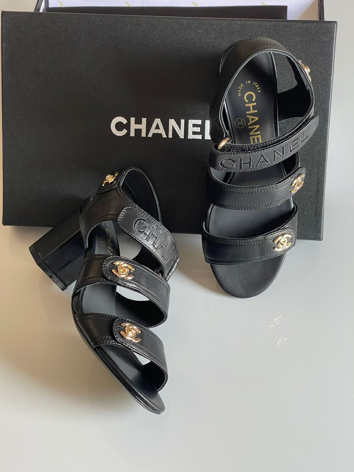 Chanel sandals heels