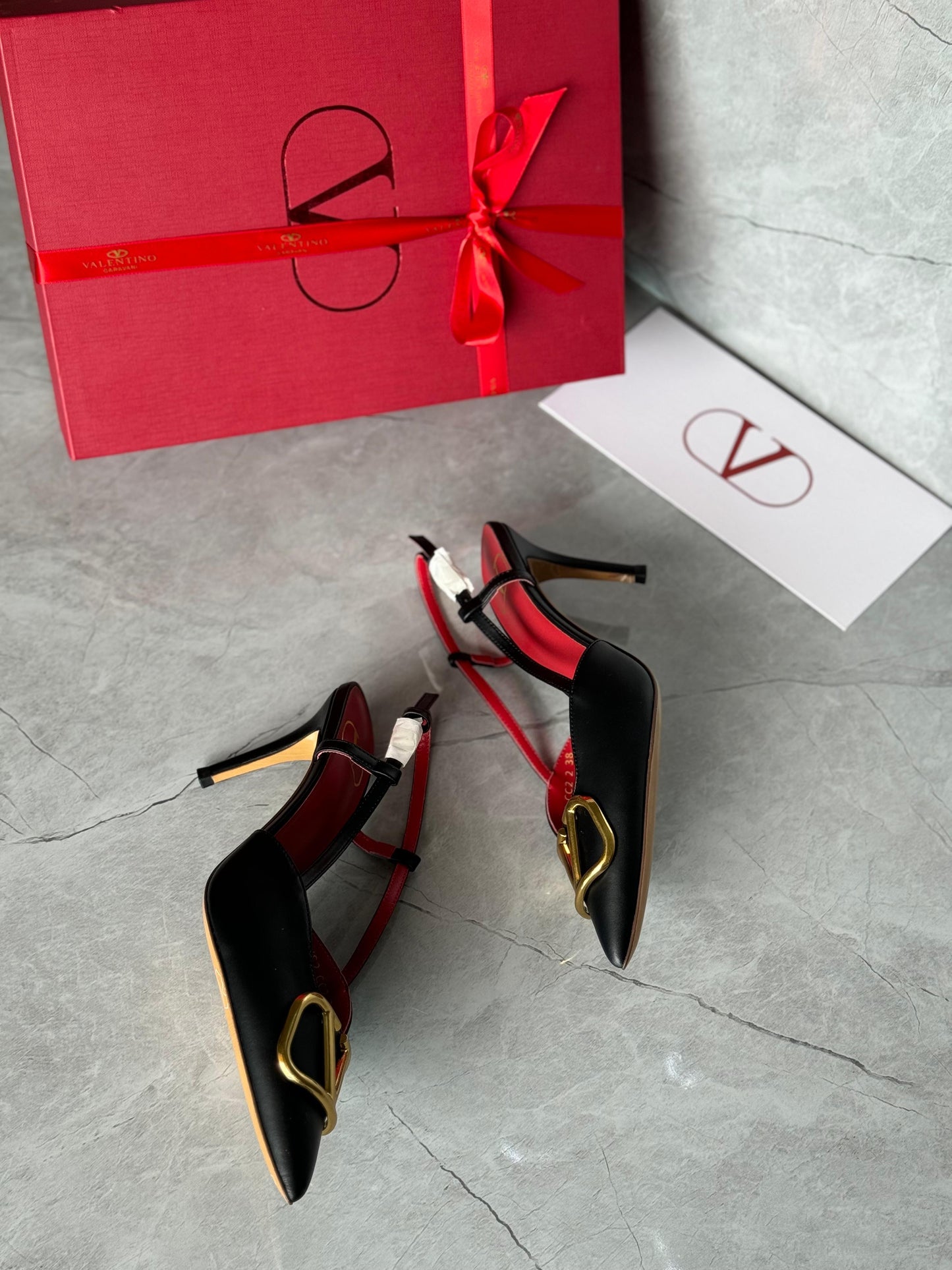 Valentino heels black