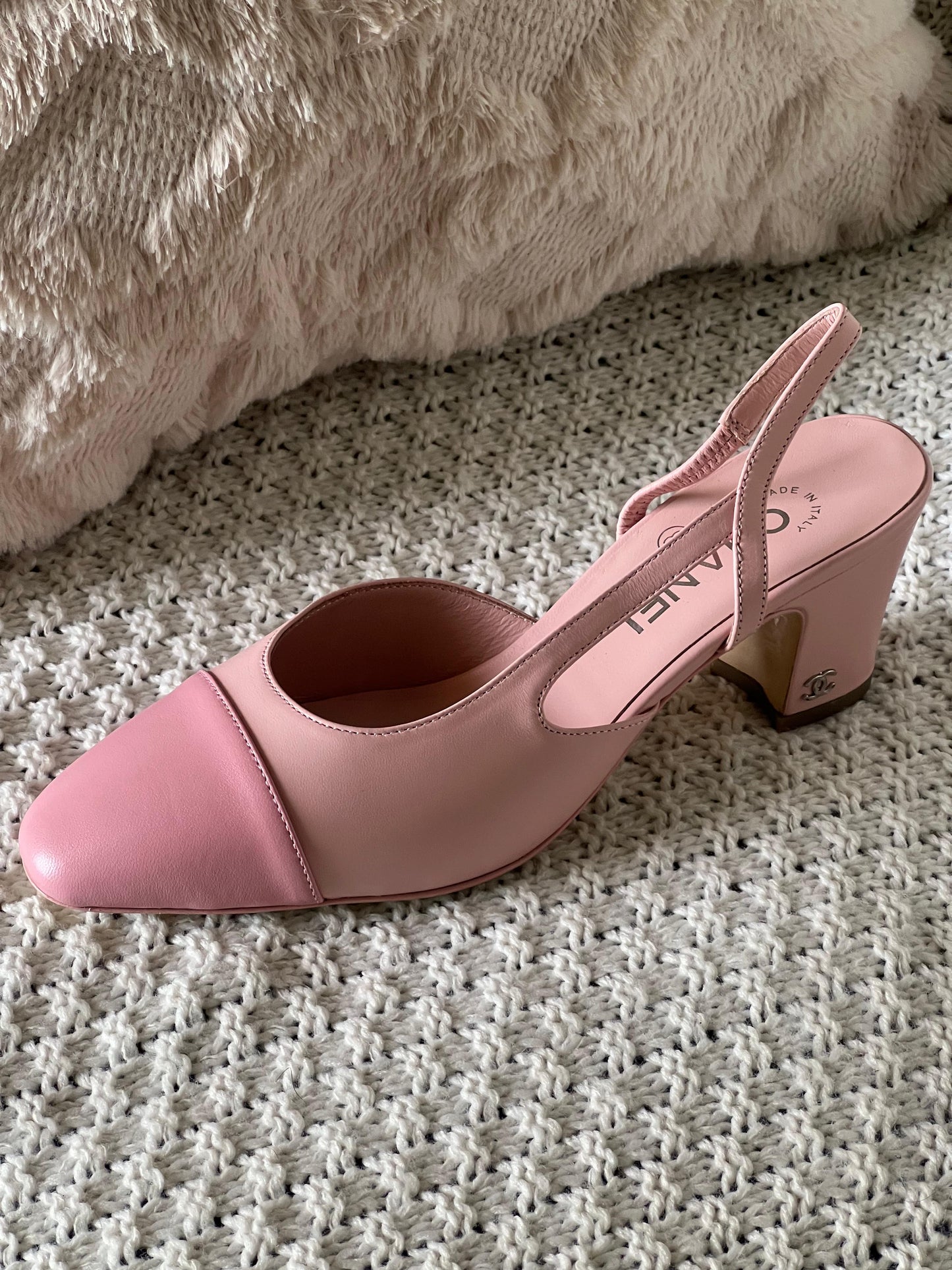 Chanel heels pink