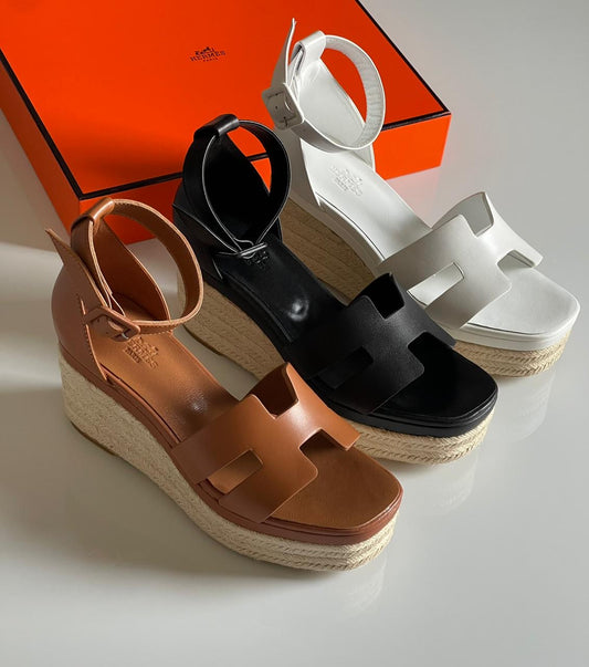 Hermes sandals heels- wedges