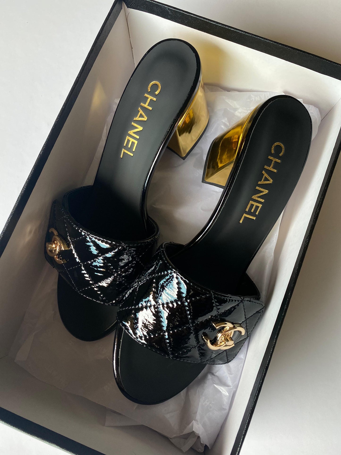 Chanel sandals heels