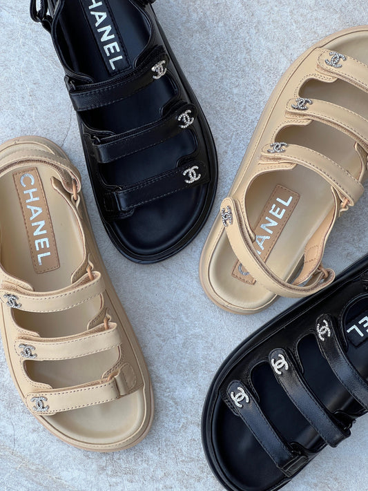 Chanel sandals.