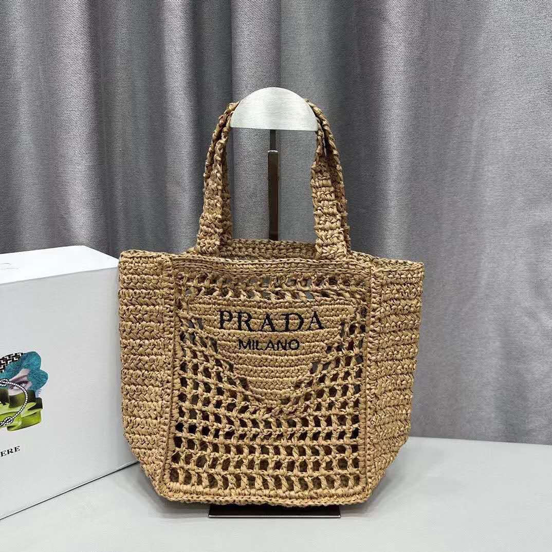 Prada bag tote beach