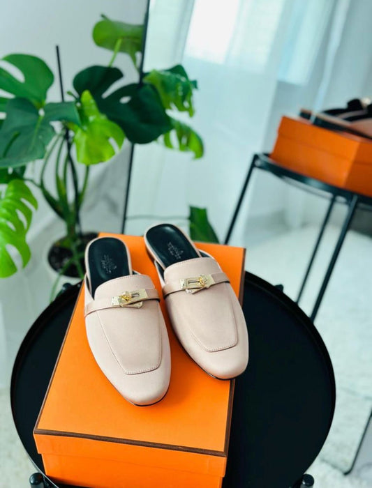 Hermes mules nude