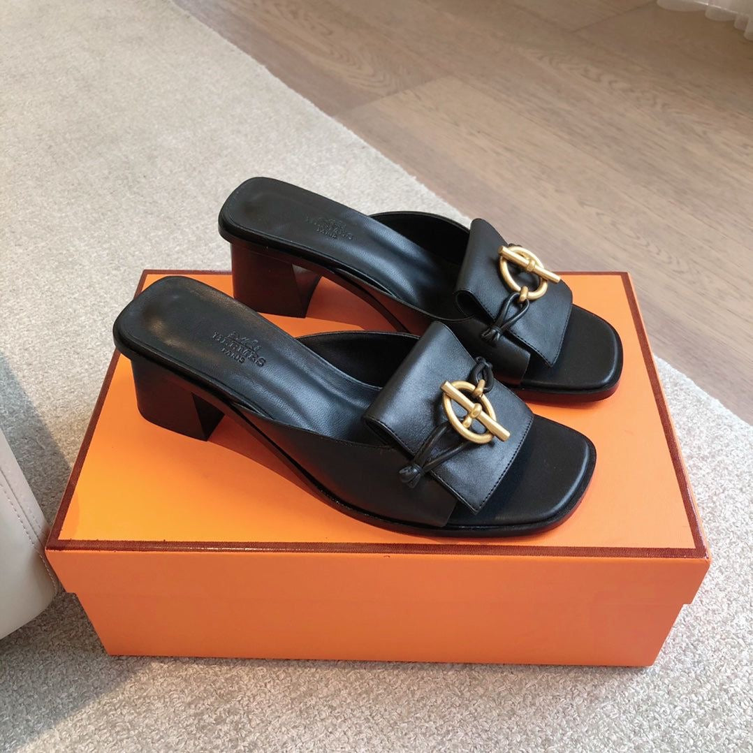 Hermes sandals heels