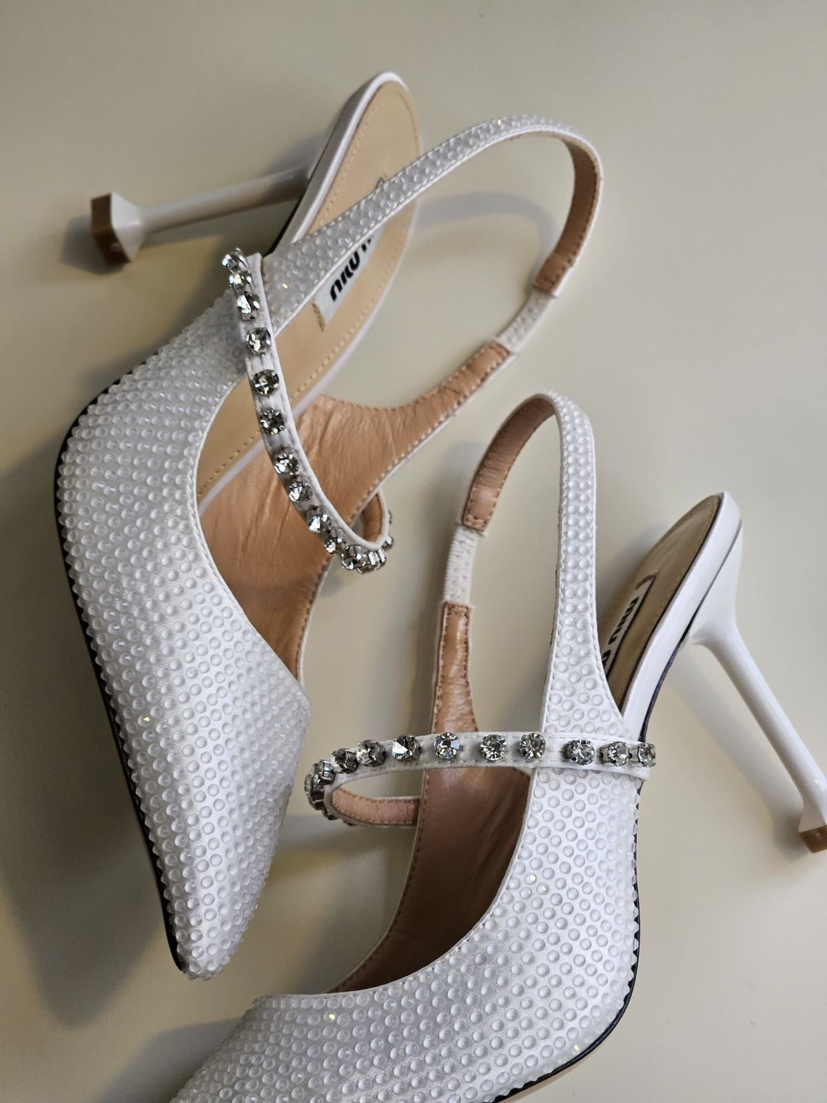 Miu miu heels white