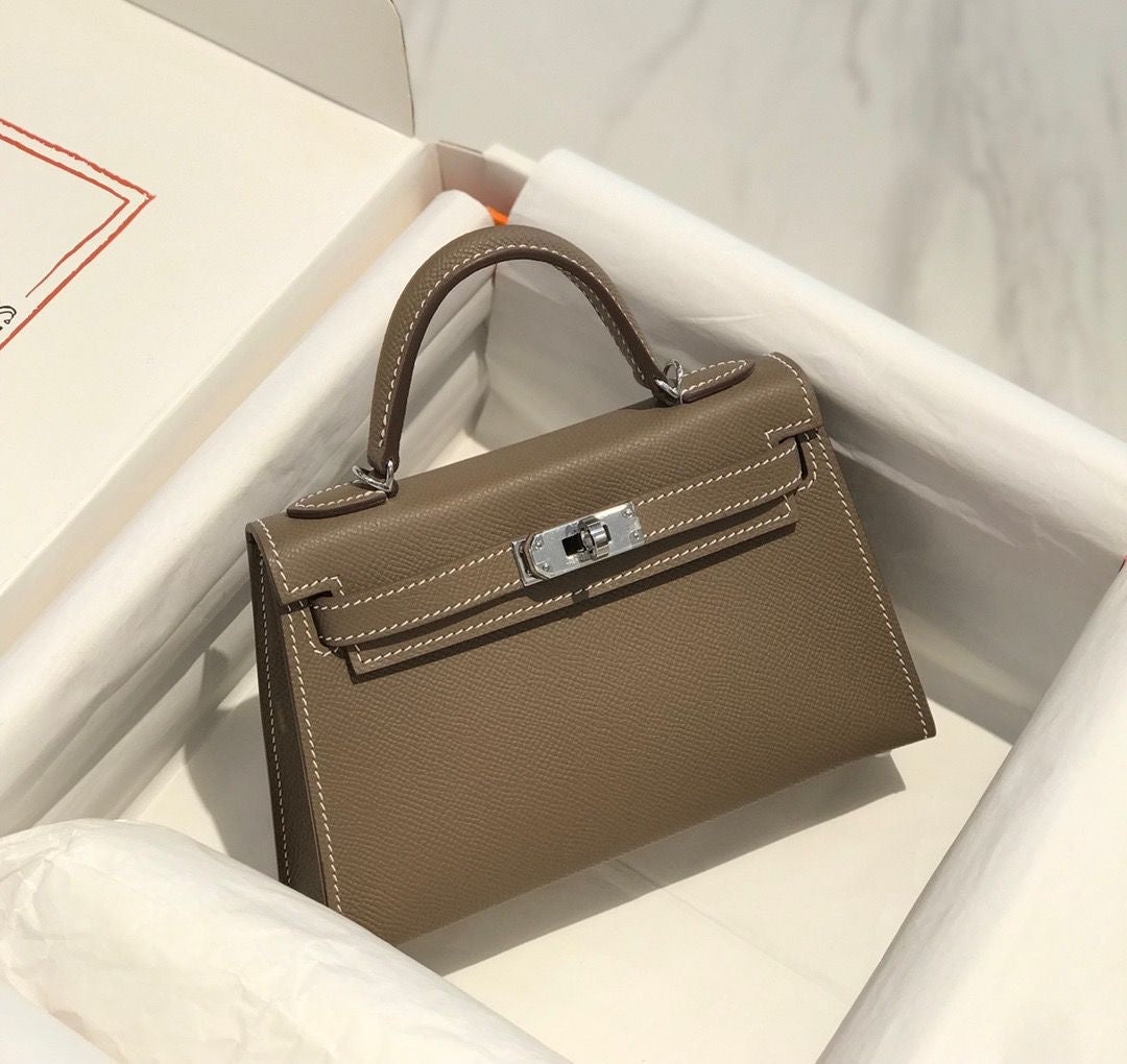 Hermes bag  - kelly 21 cm sliver