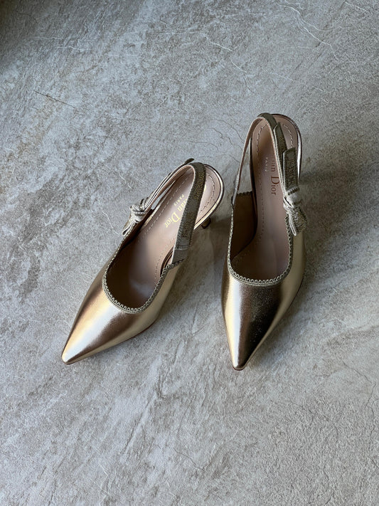 Dior heels - gold