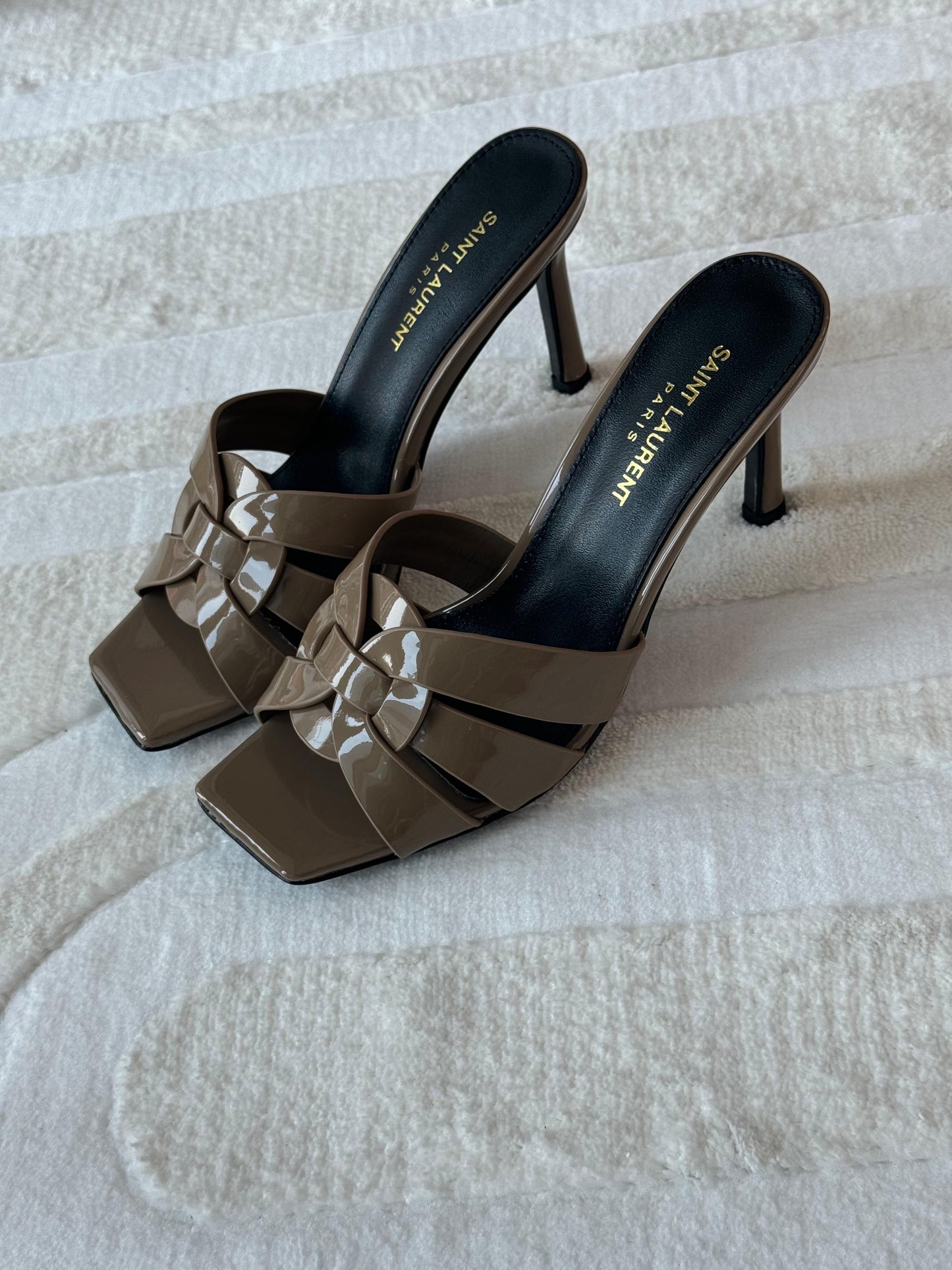 Ysl sandals heels  - shiny