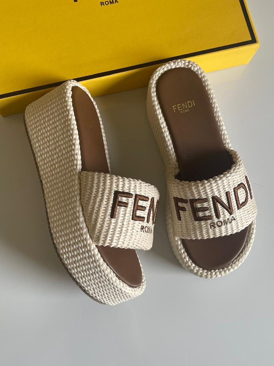 Fendi slippers - wedges