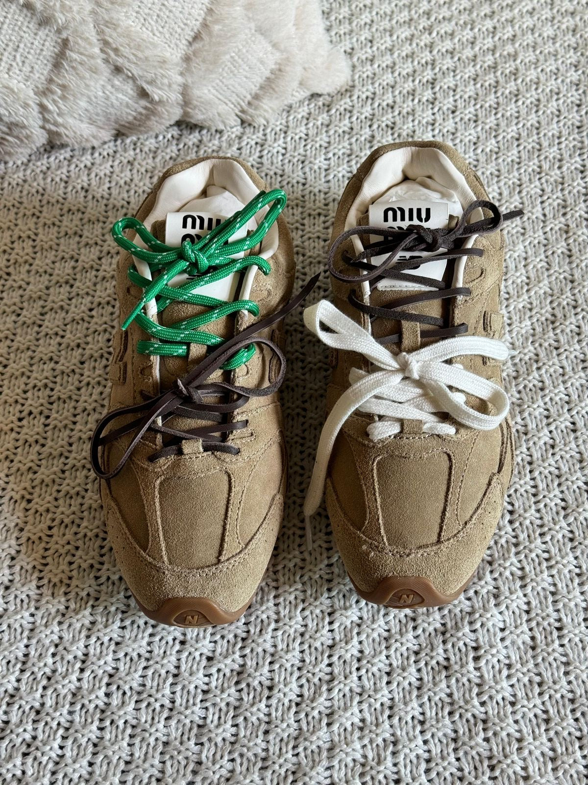 Miu miu x new balance sneakers