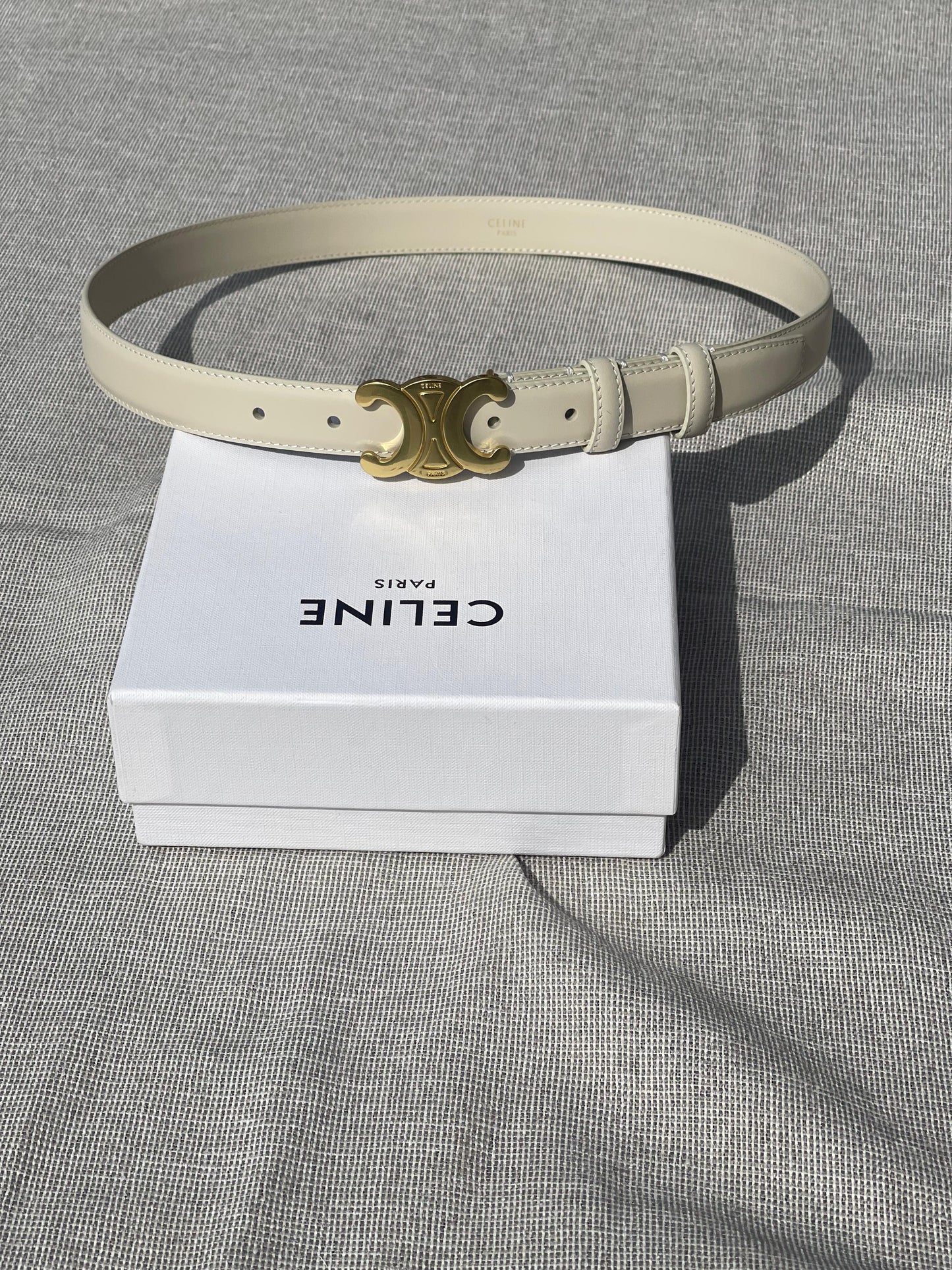 Celine belt white