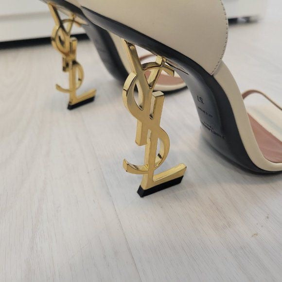 Ysl heels - beige