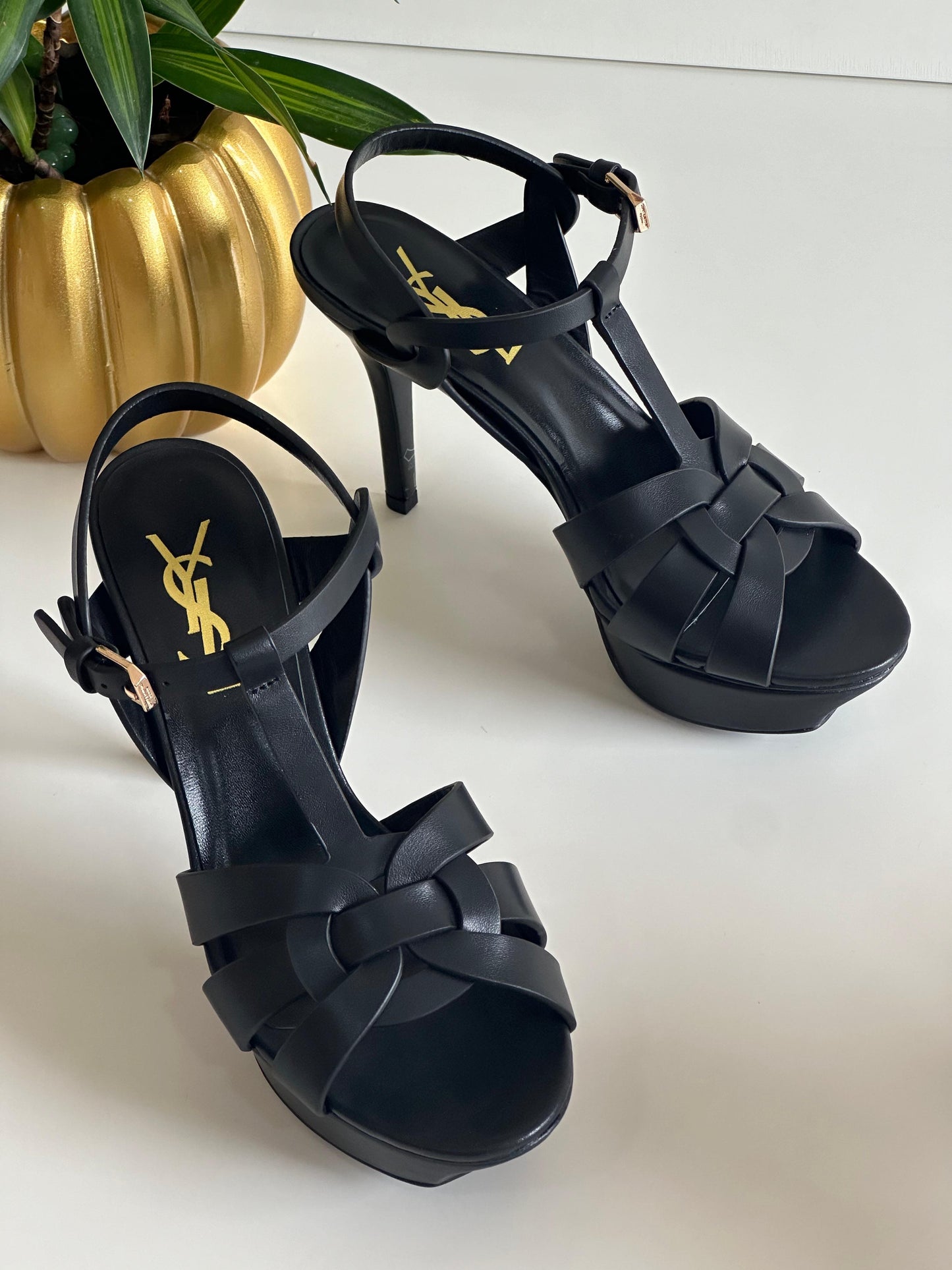 Ysl sandals heels