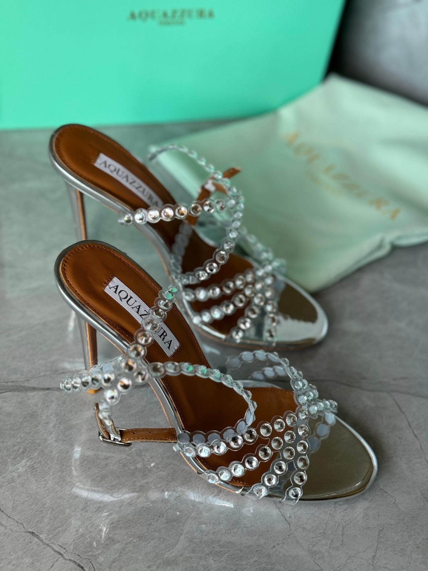 Aquazurra sandals heels