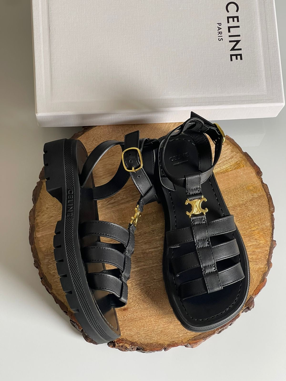 Celine sandals.