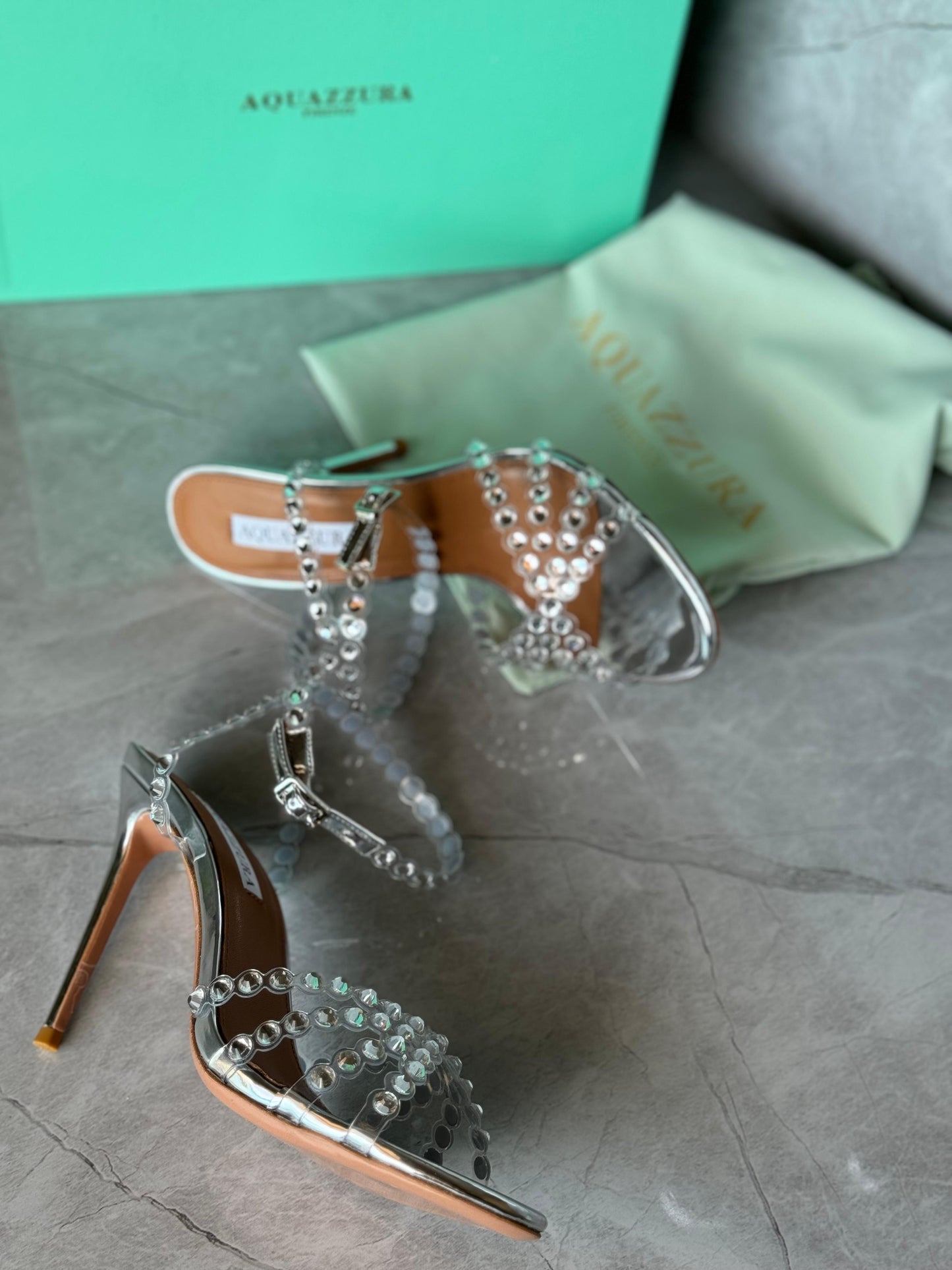 Aquazurra sandals heels